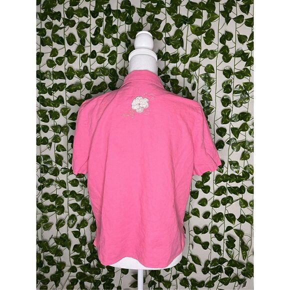 Sag Harbor Pink Embroidered Shirt - Picture 3 of 6